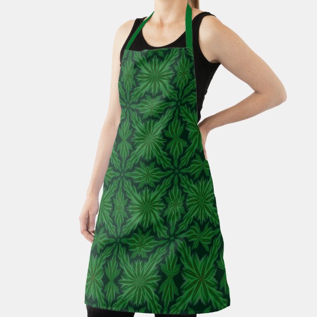 Pine Mandala Forest Large Apron (Insitu)