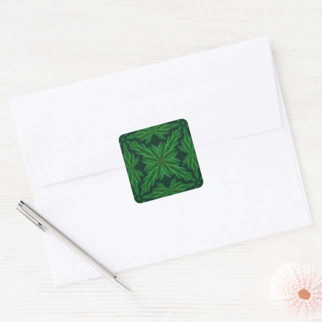 Pine Mandala Forest Stickers (Envelope)