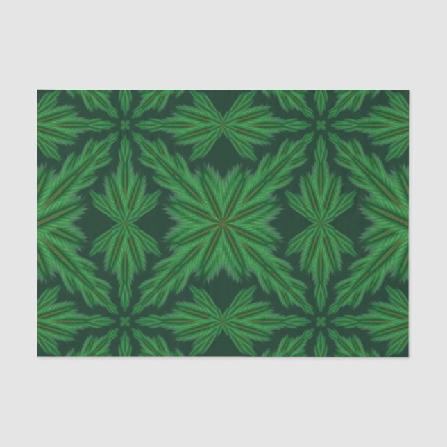 Pine Mandala Forest Tissue Paper (Front)