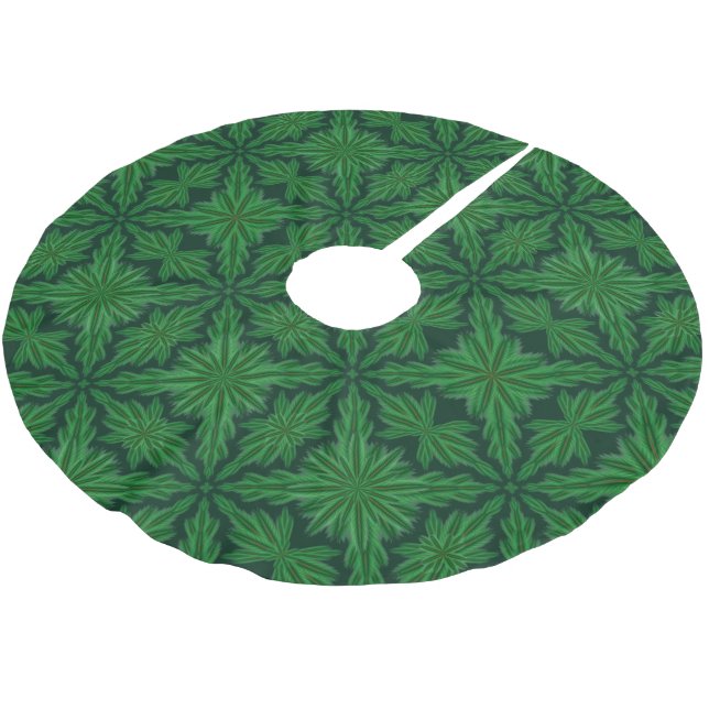 Pine Mandala Forest Tree Skirt (Angled)