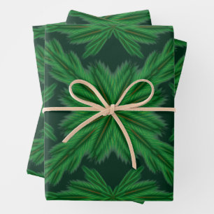 Pine Mandala Forest Wrapping Paper