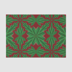 Pine Mandala Garnet Tissue Paper