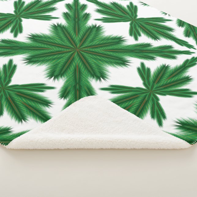 Pine Mandala Sherpa Blanket (3 Sizes) (3/4)