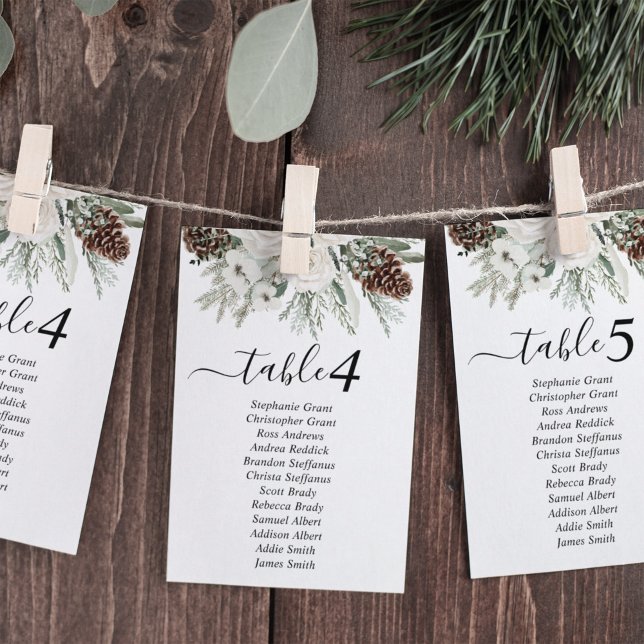 Pine Mariage d'hiver - Carte des signes (Créateur téléchargé)