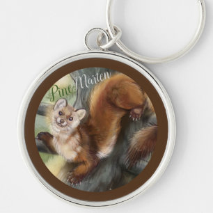 Pine Marten Keychain