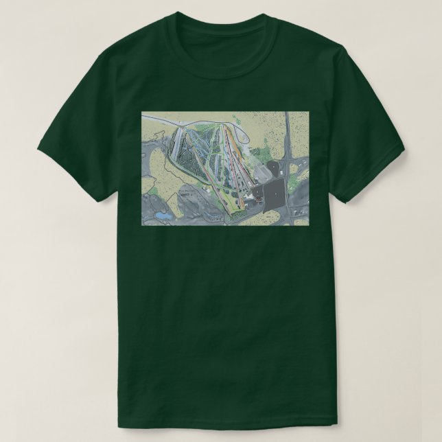 Pine Mountain Resort Trail Map T-Shirt (Design Front)