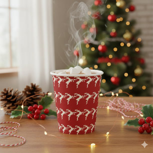 Pine Needle Lane - Rustic Gallop Pattern Paper Cups