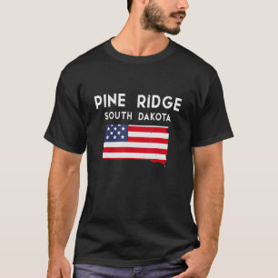 Pine Ridge South Dakota USA State America Travel S T-Shirt