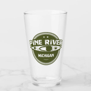 Pine River Michigan Kayaking Glass