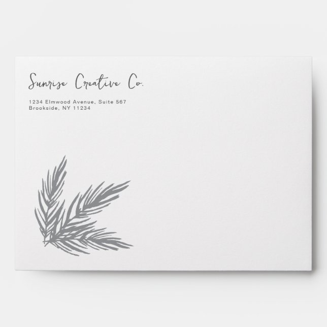 Pine Spruce Business Addressing Envelope (Front)