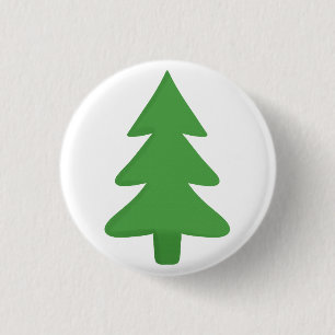 Pine Tree 1 Inch Round Button