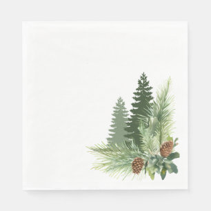 Pine Tree 6.5x6.5 Luncheon Napkin