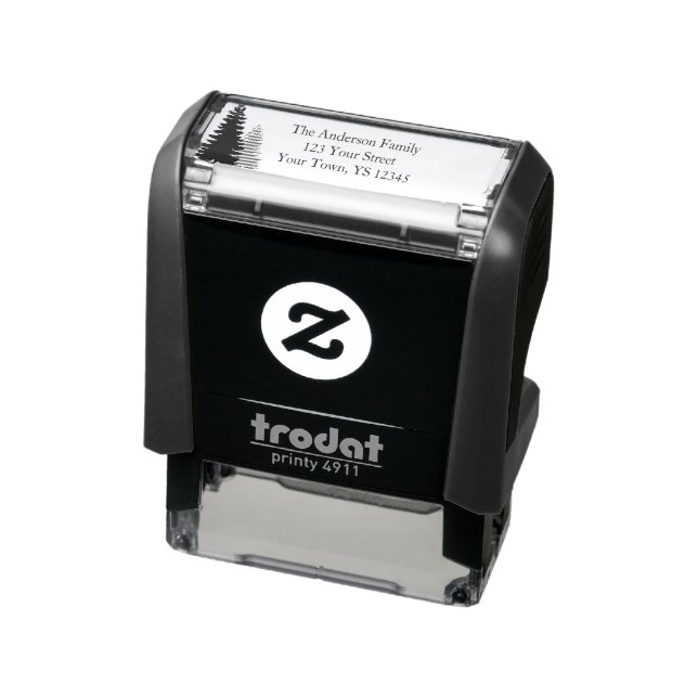 Pine Tree Address Self-inking Stamp (Product)