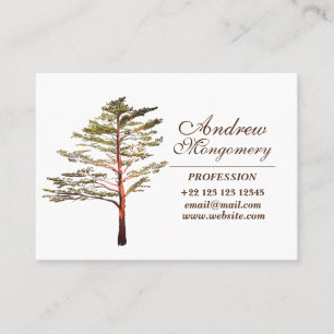 Pine tree Art Custom Profesional Business Card