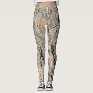 Pine Tree Bark Camouflage Leggings