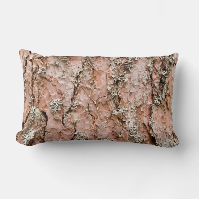 Pine tree bark lumbar pillow (Front)