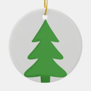 Pine Tree Ceramic Ornament