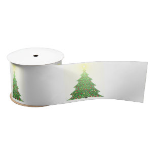 Pine Tree Christmas Balls,Star Satin Ribbon