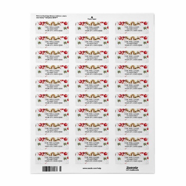 Pine Tree Christmas Holiday  (Full Sheet)