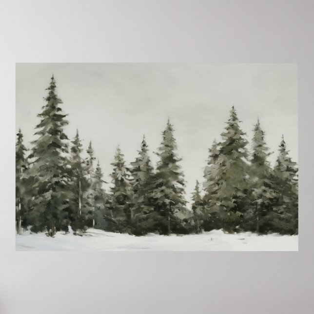 Pine Tree Christmas Poster (Front)