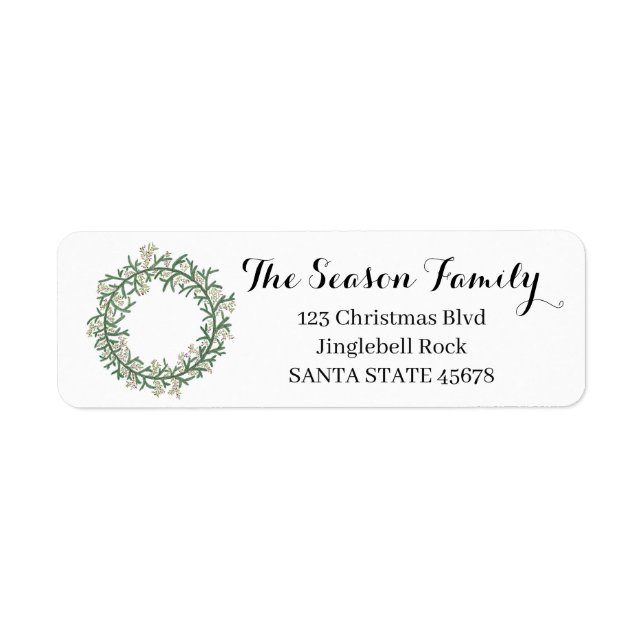 Pine tree Christmas wreath (Front)