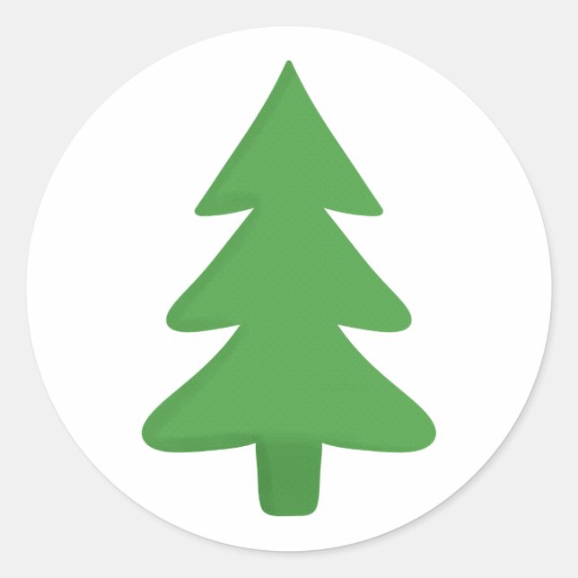 Pine Tree Classic Round Sticker (Front)