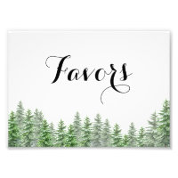 Pine Tree Favours Print