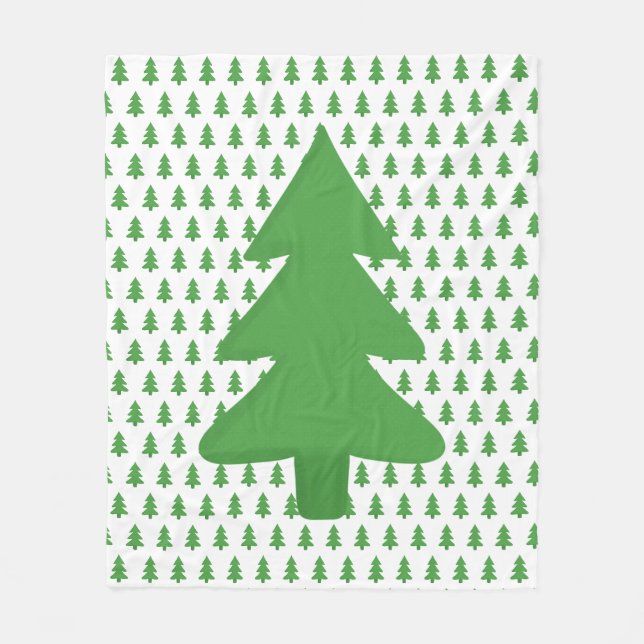 Pine Tree Fleece Blanket (Front)