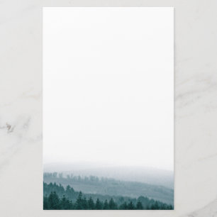 Pine tree Forest Nature Photo Stationery