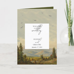 Pine Tree Forest Order of Service Wedding Program