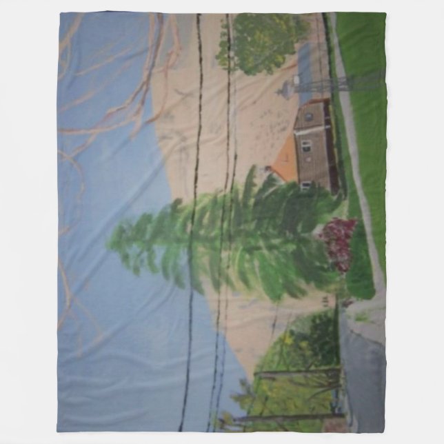 Pine Tree Grande couverture en polaire (Devant)