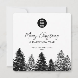Pine Tree Holiday Corporate Business QR Code Logo