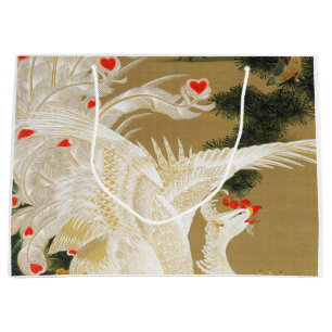 Pine Tree & Phoenix (Love Heart Phoenix), Jakuchu Large Gift Bag