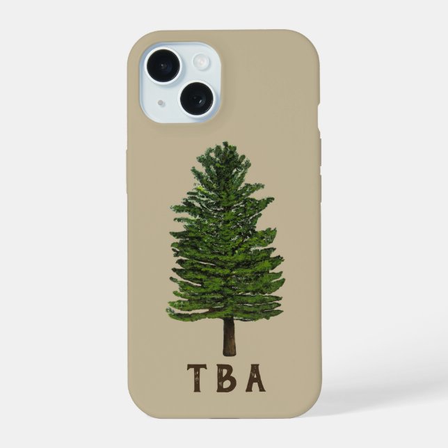 Pine Tree Phone Case (Back)