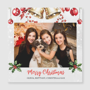 Pine Tree Photo Frame Christmas Holiday card