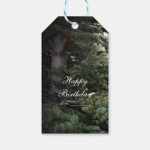 Pine Tree Rustic Forest Woods Wedding Favour Gift Tags