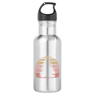 Pine Tree Silhouette 532 Ml Water Bottle