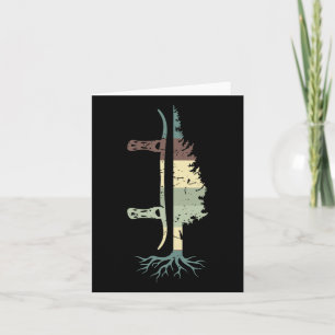 Pine Tree Snowboard Shirt Snowboarding Gift Card