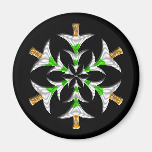Pine Tree Snowflake - Magnet