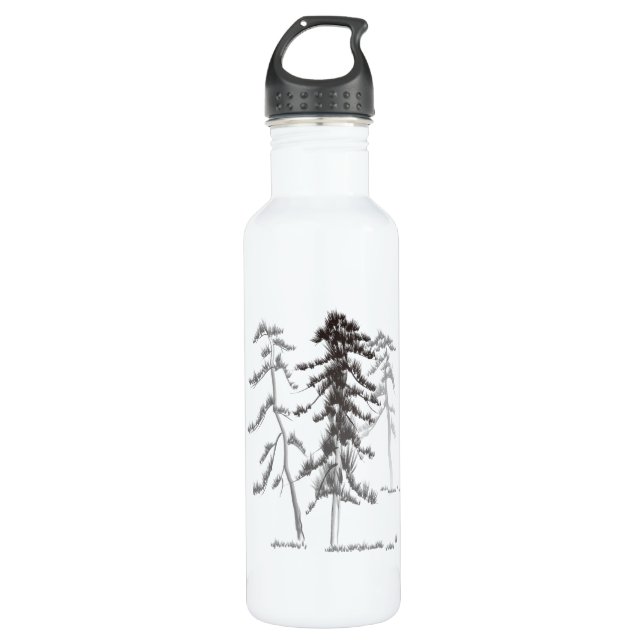 Pine trees 710 ml water bottle (Front)