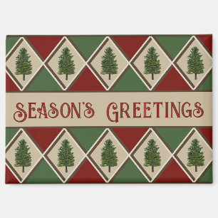 Pine Trees and Harlequin Magnet