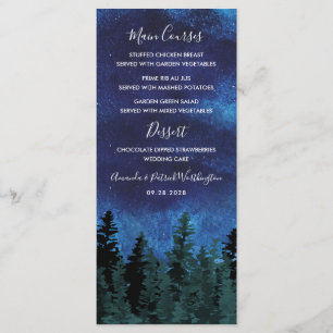 Pine Trees Aquarelle Rustique Mariage Cartes de me