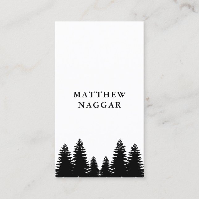Pine Trees Business Card (Front)