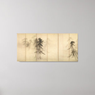 Pine Trees by Hasegawa Tohaku 16th Century Canvas Print