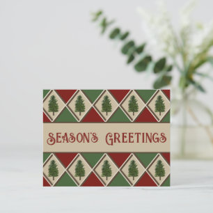 Pine Trees et Arlequin carte postale