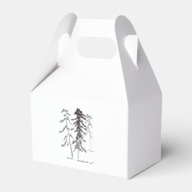 Pine trees favor box (Front Side)