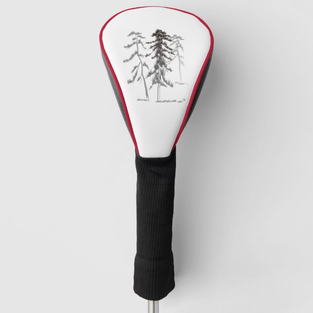 Pine trees golf head cover (Front)