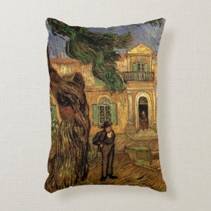 Pine Trees in Saint-Paul by Vincent van Gogh Accent Pillow
