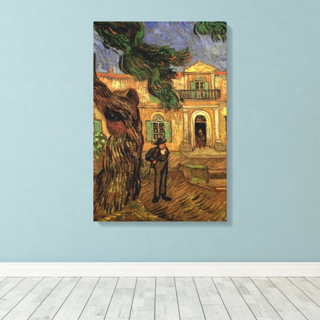 Pine Trees in Saint-Paul by Vincent van Gogh Canvas Print (Insitu(Wood Floor))