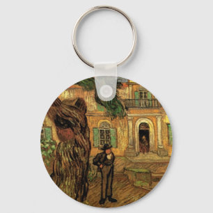 Pine Trees in Saint-Paul by Vincent van Gogh Keychain